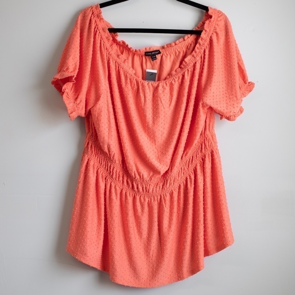 Lane Bryant pink short sleeve top NWT-18/20